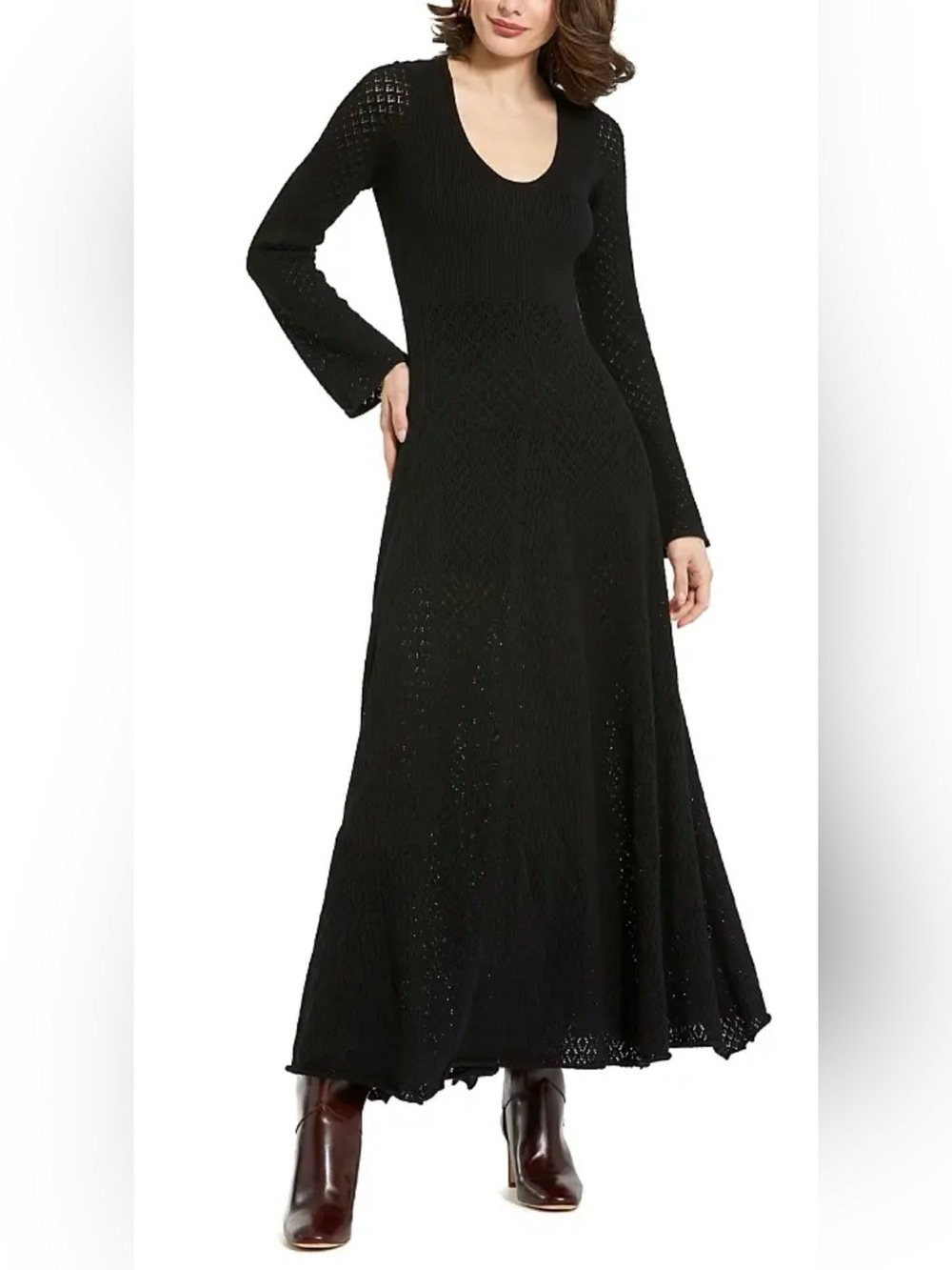 Mac Duggal Knit Maxi Dress